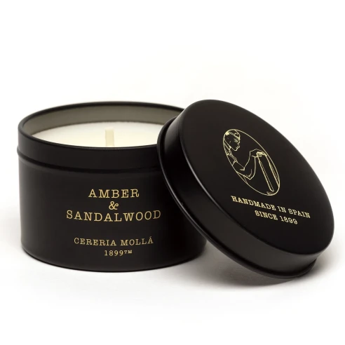 Amber & Sandalwood - Vela Perfumada en Lata 90 g.