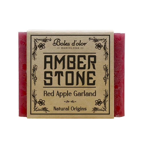 Red Apple Garland - Amber Stone